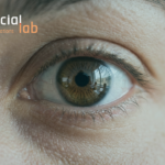 A close-up of a human eye showing the classroom, symbolizing ground-level visibility and infrastructure for AI school governance.